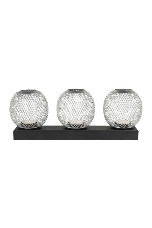 MNZ-Sera Tealight 3. حامل الشموع كروم - Begüsa