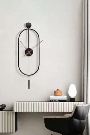 MNZ-Serenity Black، ساعة جدارية أزياء حديثة AGA001011001 - AGA KONSEPT
