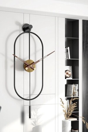 MNZ-Serenity ذهب أسود، أزياء ساعة الجدار الحديثة Meta-040140004 - MetaQuartz Aksesuar
