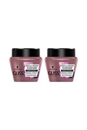 MNZ-Serum Deep Repair صناعة قناع الشعر 300 مل حزمة من 2 - Gliss