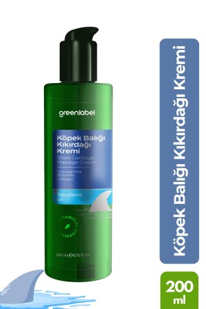MNZ-Shark cartilage غلوكوزامين غلوكوزامين Msm جيل الجسم المفاصل و كريم ألم العضلات 200 مل GLK-015 - Green Label