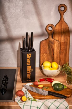 مجموعة من السكاكين من طراز MNZ-Sharp Master 6 Piece - Emsan