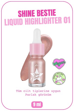 (MNZ-Shine Beast Highlighter) المضيء السائل (01 Glam Pixie) - Callista