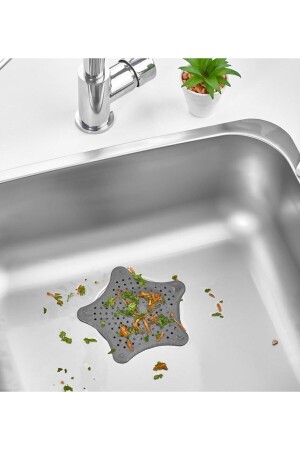 MNZ-Silicone Non-Slip Star Sink و حوض الاستحمام مع كوب التنقيب من النجمة التنقيب ANTHRACITE COLOR - Isgstore