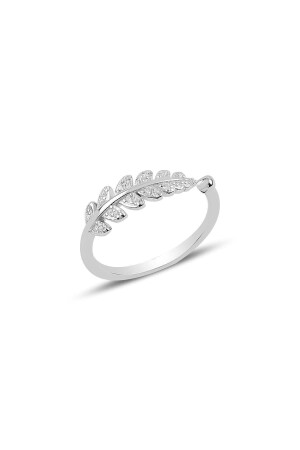 طلقة ورقة مقياسية من النموذج MNZ-Silver Adjustable Leaf Model Ring SGTL9947 - Söğütlü Silver