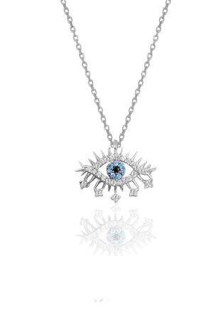 MNZ-Silver Rhodium Lareyn Model قلادة SGTL10229LRYN - Söğütlü Silver