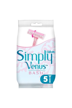 MNZ-Simply Venus 2 مجموعة حفرة نسائية أساسية من 5 - Gillette Venus