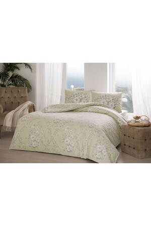 MNZ-Single Lily Beige Duvet Cover Set بدون لون مرنة TC53T60266937 - Taç
