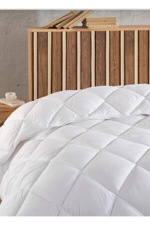 MNZ-Single Luxury Comfort Quilt أبيض مضاد لللطفيفة المضاد للبكتيريا الميكرو الألياف 155x215cm الحجم 0856475 - AYHOME