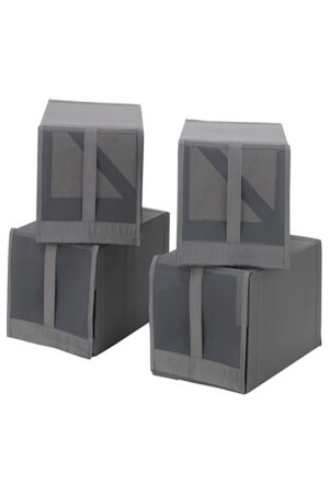 صندوق الأحذية الرمادي الداكنة (MNZ-Skubb) - IKEA