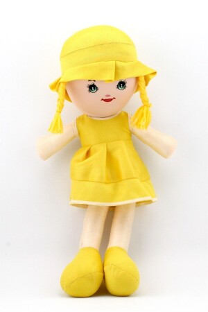 (MNZ-Soft Doll Gift Toy) لعبة هدية بملابس صفراء (50 سم) - Genel Markalar
