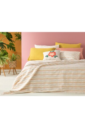 MNZ-Soleil Aquarelle طباعة واحدة 150x220 سم الزعفران صفراء TYC00398873262 - English Home
