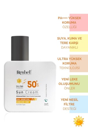 MNZ-SPF 50 كريم الشمس المتحفّظ بمحافظة عالية على الحماية UVA-UVB 100 مليل - Reshell