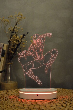 (MNZ-Spiderman) ، مارول - 3D 16 ألوان مصباح الليل الديكورية 3d TYC00407348345 - Yubi Design