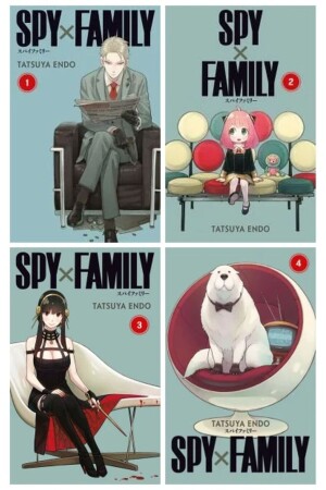 MNZ-Spy x عائلة 1-2-3-4 مجموعة من مانجا (4 كتب) - Gerekli Şeyler Yayıncılık
