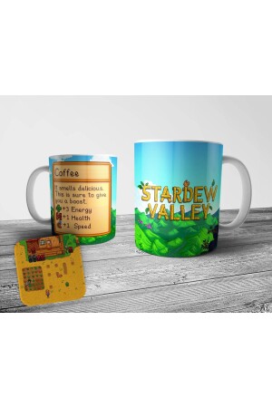 MNZ-Stardew Valley كوب قهوة و كوستر PIXKUPSVCB1 - Genel Markalar