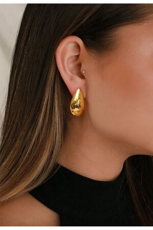 أذن الـ MNZ-Steel Gold Bottega Water Drop - Nova Accessory