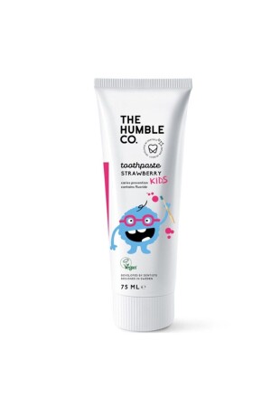 معجون أسنان الأطفال من MNZ-Strawberry 75 مل - The Humble Co.