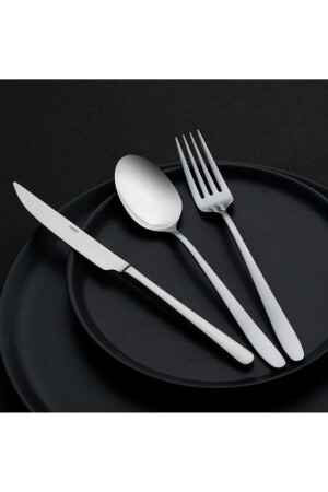 MNZ-Sultan Sade 72 Piece Fork Spoon Knife Set لـ 12 شخصاً - Nehir