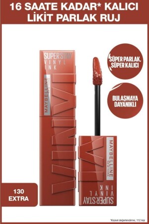 MNZ-Super Stay Vinyl Ink طويل الأمد سائل شمالي ليبستيك 130 إضافي - Maybelline New York