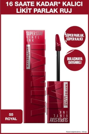 MNZ-Super Stay Vinyl Ink دائمة السائل الشمالي 55 Royal - Maybelline New York