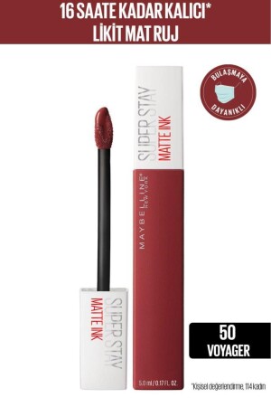 MNZ-Superstay حبر متطّر حبر شفاه دائم 50 Voyager - Maybelline New York