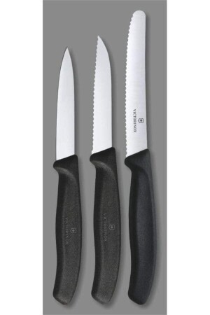 MNZ-Swiss Classic 3 Piece Paring Knife Set Black 6.7113. 3 EYB245 - VICTORINOX
