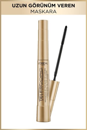 (MNZ-Telescopic Gold Mascara) - (مستقرة ذهبية) - (Dm) السوداء - L'oreal Paris