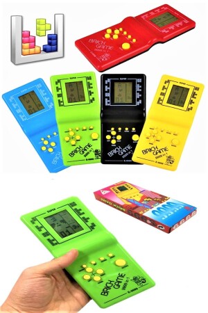 MNZ-Tetris Game Console Arcade محمولة بيد لعبة البلاط الحساسة لعبة مع 9999 لعبة - Roseroi