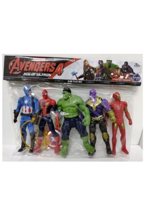 MNZ-Thanos Spiderman Ironman Hulk Toy Lighted Set من 5 15 سم 297018650 - AVENGERS