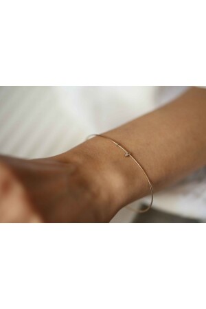 MNZ-Thin Dia Bangle - Reis Kuyumculuk