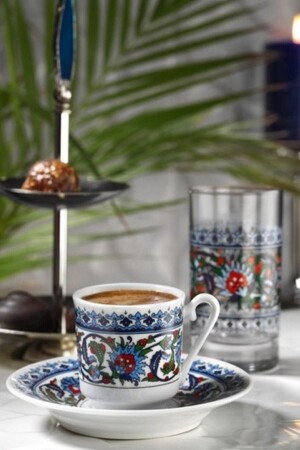 MNZ-Topkapı كوب القهوة التركية مجموعة 8692145478961 - Güral Porselen