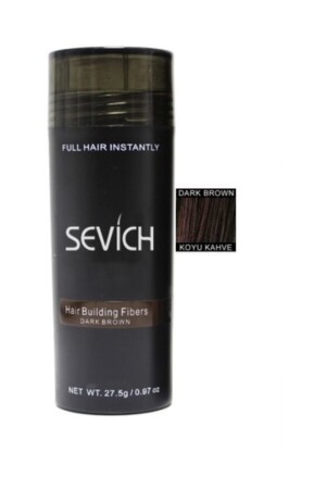 MNZ-Toppik 27-5 Gr ألياف شعر بني داكن كيراتين مسحوق شعر - Sevich