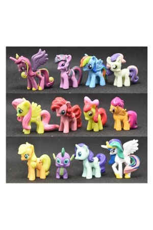ألعاب MNZ-Toy 12 قطعة مجموعة ألعاب البوبيون ألعاب 12 قطعة - My Little Pony