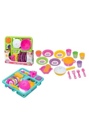 مجموعة مطبخات من أطباق الحلوى من طواف الـ MNZ-Toy مجموعة اطفال من أطباق الكرسيات للعب ASLN2476 - DEDE