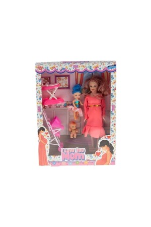 دمية MNZ-Toy حامل بطن مفتوح ومساعدات HŞ369 - Mia