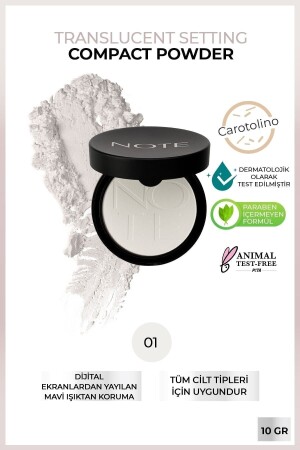 MNZ-Translucent Setting Powder مكياج مكياج مكياج شفاف - Note Cosmetics
