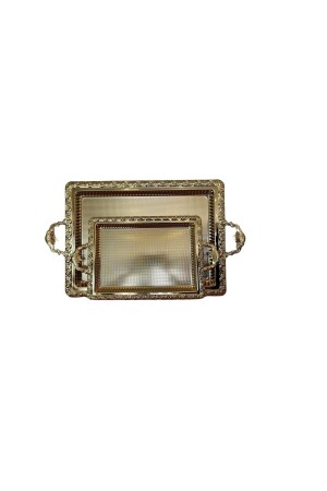 MNZ-Tray 2 Li مستطيل الذهب Dc. en. -3636 DC. TR. -3636-GOLD - AROW