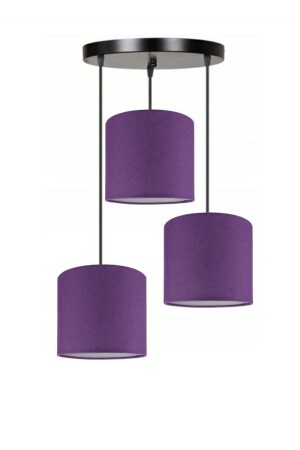 MNZ-Triple Cylinder Lampshade Pendant Lamp Chandelier 3luabj - AKDENİZ AYDINLATMA ELEKTRİK MALZEMELERİ