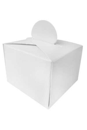 صندوق من الكرتون من طراز MNZ-Turkish Delight Holder كيس أبيض 25 قطعة - Acar Süs