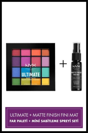 MNZ-Ultimate Shadow Palette Brights Eyeshadow Palette - ومصنوعات التجميل الصغيرة - Nyx Professional Makeup