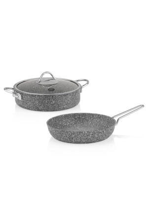 MNZ-Ultra Classic 2 قطعة غرانيت بوت & بان مجموعة TAC-11111 - Taç