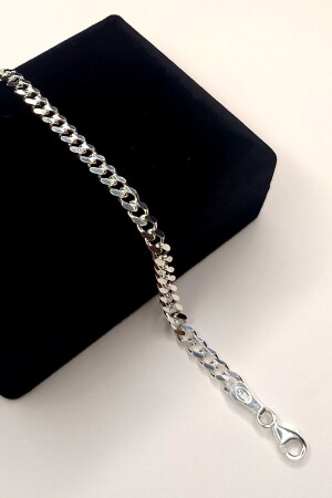 MNZ-Unisex الرزق غورم 925 سدرلينغ سلسلة العنق 4 مم - Piraye Silver