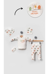 MNZ-Unisex دبابس القطن الرسومية طفل حديث الولادة الإفراج المستشفى مجموعة الخضراء BB2021MD0001316 - Bubito