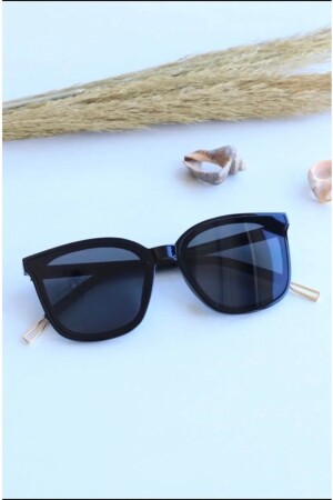 نظارات شمسية من نوع MNZ-Unisex UV400 حماية النموذج الجديد السوداء المقبضة المستطيل الإطار المربع النموذج العصري ARMANİ - LOOKUP