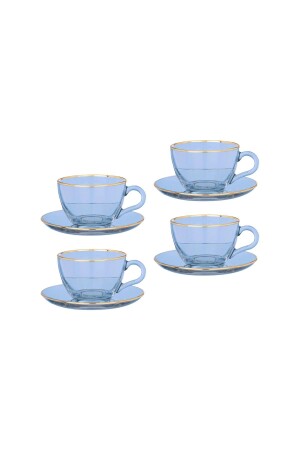 MNZ-Valery Blue 4 قطع كوب الشاي مجموعة - Selka Home