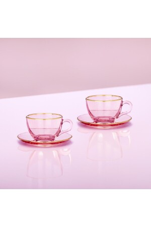 MNZ-Valery Pink 2 قطع كوب الشاي مجموعة - Selka Home