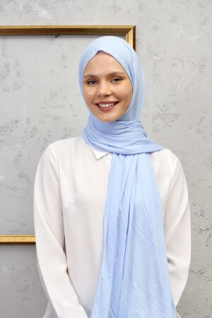 MNZ-VISCOSE شاحل مزق 180 جرام حجم 70*180 لون طفل زرقاء - Specialscarf