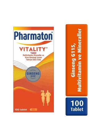 MNZ-Vitality 100 حبوب منع الحمل - جينسنغ G115 ، الفيتامينات والمعادن 8699809190061 - Pharmaton