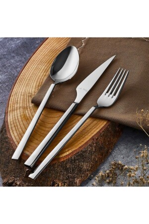MNZ-Vogue 84 قطعة طعام عشاء مربع مجموعة 950115205140000 - Aryıldız